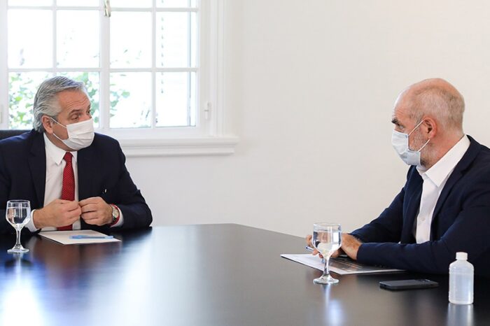 Alberto Fernández recibirá hoy a Horacio Rodríguez Larreta en Olivos