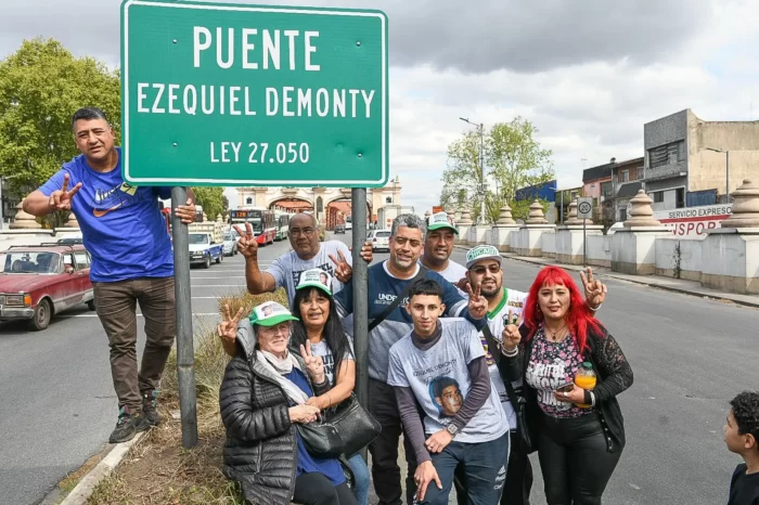 El Puente Alsina se llama Ezequiel Demonty en recuerdo del joven asesinado por policías hace 20 años