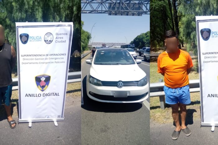 Dos detenidos frente a Parque Sarmiento por circular en un auto robado