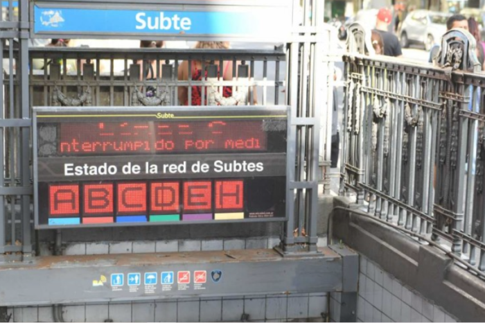 Paro de subte: a qué hora será y cuáles son las líneas afectadas