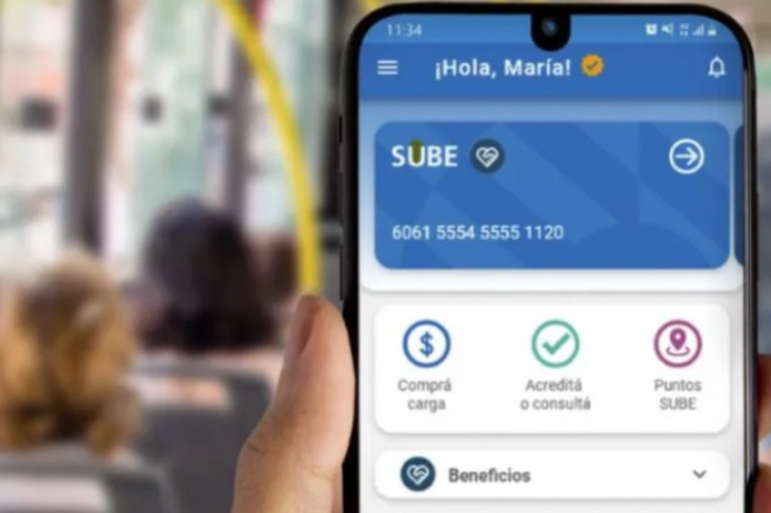 Tarjeta SUBE: lanzaron la app que permite cargar saldo y realizar otras gestiones desde el celular